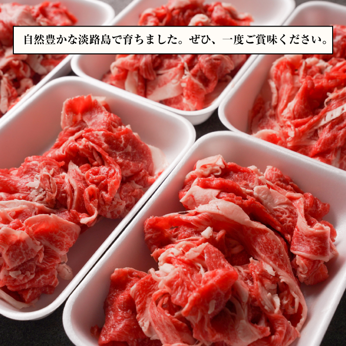 【訳あり】淡路牛 切り落とし 1.5ｋｇ(300ｇ×5Ｐ)　訳あり