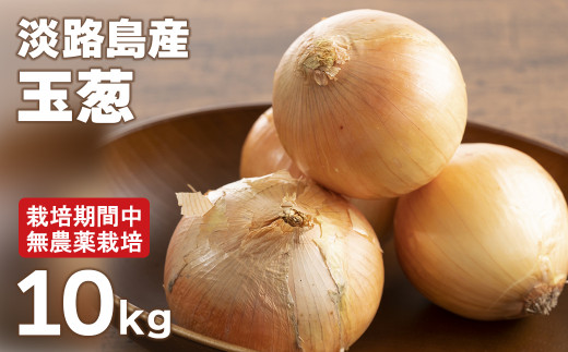 淡路島玉葱 10kg 【栽培期間中、無農薬栽培】サイズ混合SS～2L