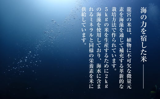 【定期便6ヶ月】龍宮の米 淡路島産 海藻肥料栽培米 5.0kg×6ヶ月　　[精米 米 お米 白米]