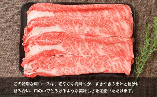 【A5ランク限定】淡路島産黒毛和牛 すきやき用肩ロース 500g　　[神戸ビーフ すき焼き 神戸ビーフ すきやき 国産 神戸ビーフ 牛肉 高級]