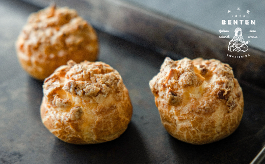 弁天堂 クッキーシュークリーム 8個　　[スイーツ カスタード 冷凍 焼菓子]