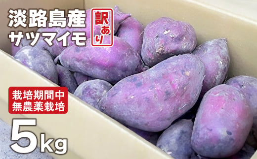 【訳アリ】淡路島産サツマイモ 5kg【栽培期間中、無農薬栽培】