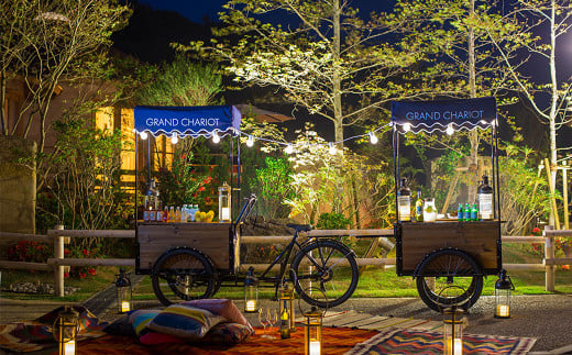 ニジゲンノモリグランシャリオ北斗七星135°ペア宿泊券  1泊2食付き 淡路島 宿泊チケット グランピング 