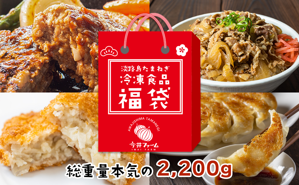 【2025年3月～4月発送】今井ファームの冷凍食品お楽しみ福袋【ハンバーグ・牛丼・餃子・コロッケ】　　[福袋 ハンバーグ 福袋 牛丼 福袋 ギョウザ 福袋 コロッケ 福袋]