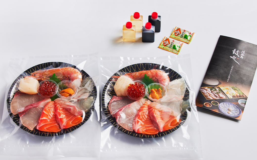 淡路島 鼓や 豪華7種盛り漬け海鮮丼セット 二人前