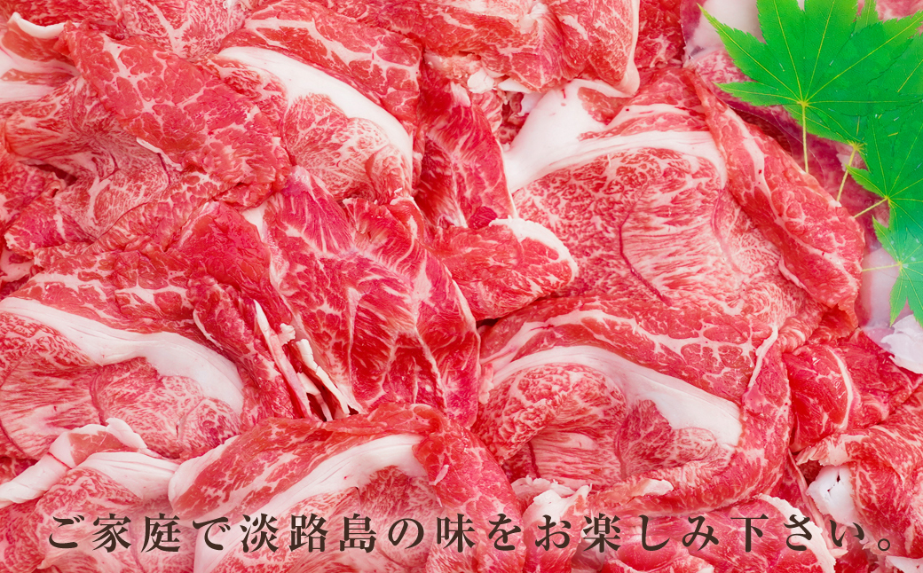 淡路牛 切り落し 1kg（250g×4パック） 小分け 冷凍 牛肉