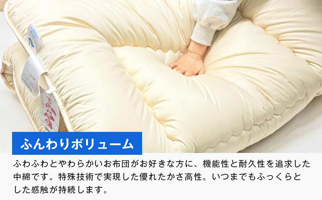 インビスタ ダクロン3.0kg入 バルキーファイバーフィル 清潔 ふんわり敷ふとんS