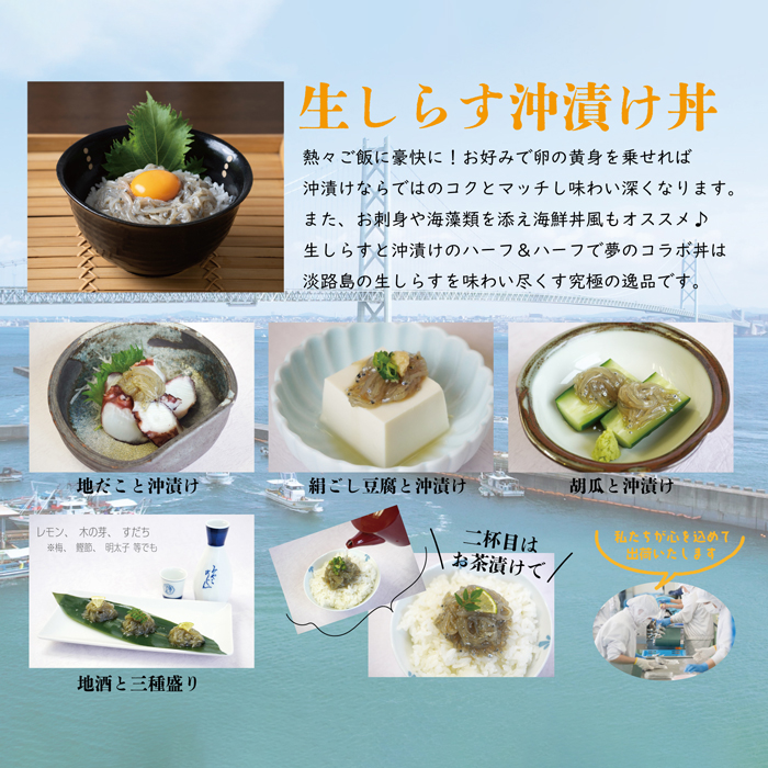 淡路島の生しらす沖漬け（50g×10パック入）
