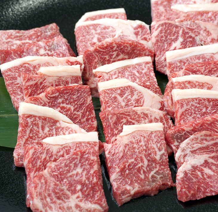 淡路牛 厚切ロース焼肉用カット　500g（250ｇ×2パック）焼肉