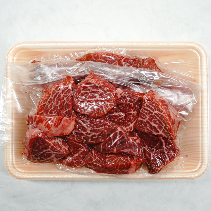 淡路牛 赤身 サイコロステーキ 500g（250g×2PC）ステーキ