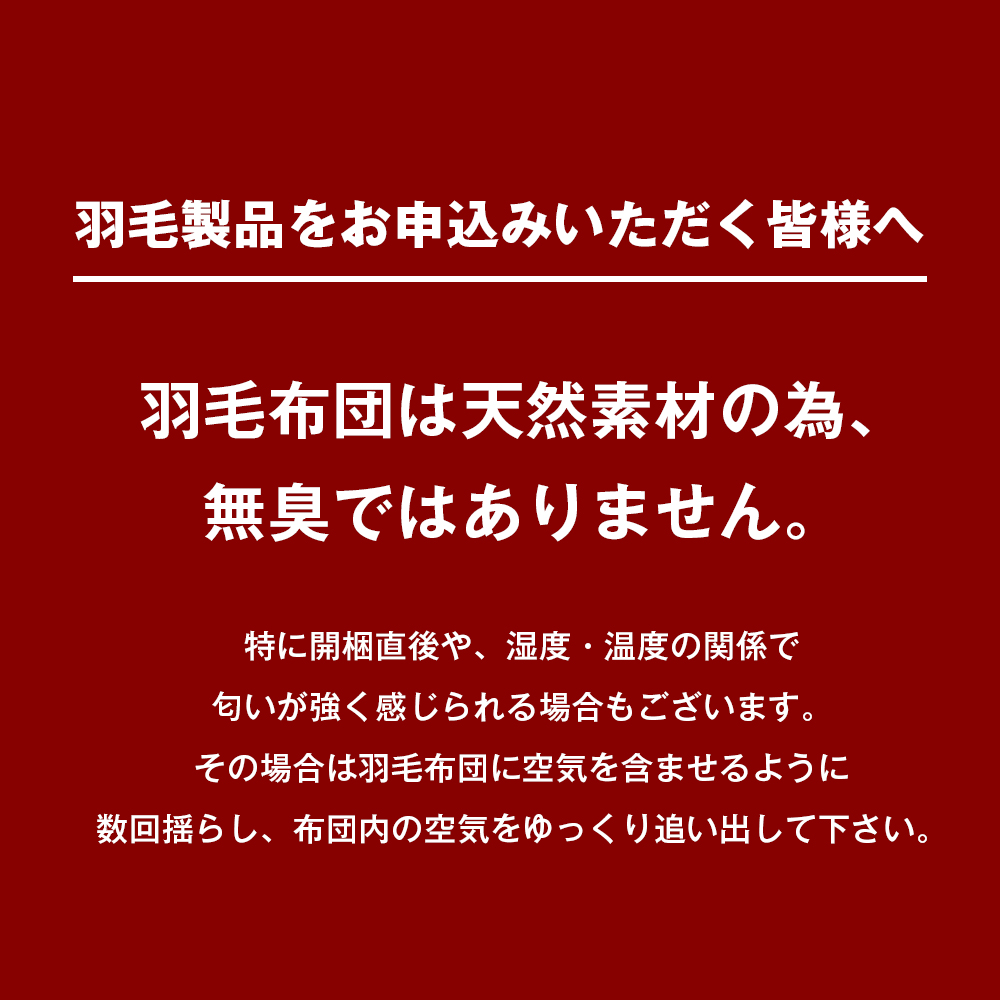 ポーランドマザーグース93％ 80超長綿 合掛羽毛 700g SL 80マザー07B　布団