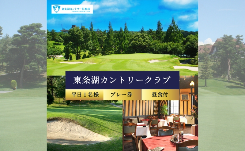 東条湖CC 平日 1名様 プレー券 昼食付【1月・2月ご利用不可】[ ゴルフ 加東市 兵庫県 関西 ゴルフ場 ゴルフ場利用権 ]