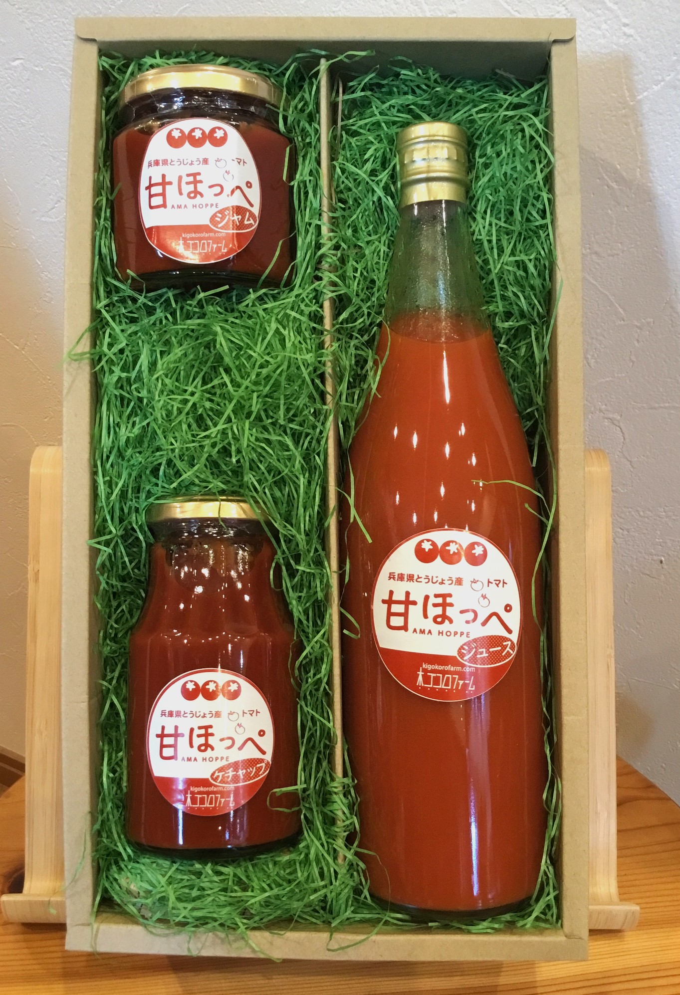 甘ほっぺの トマトジュース ・ ケチャップ ・ ジャム 3点セット[野菜 野菜ジュース ドリンク 調味料] 野菜飲料 加工品 濃厚 ピザソース トマト加工品 贈り物 ギフト 手土産