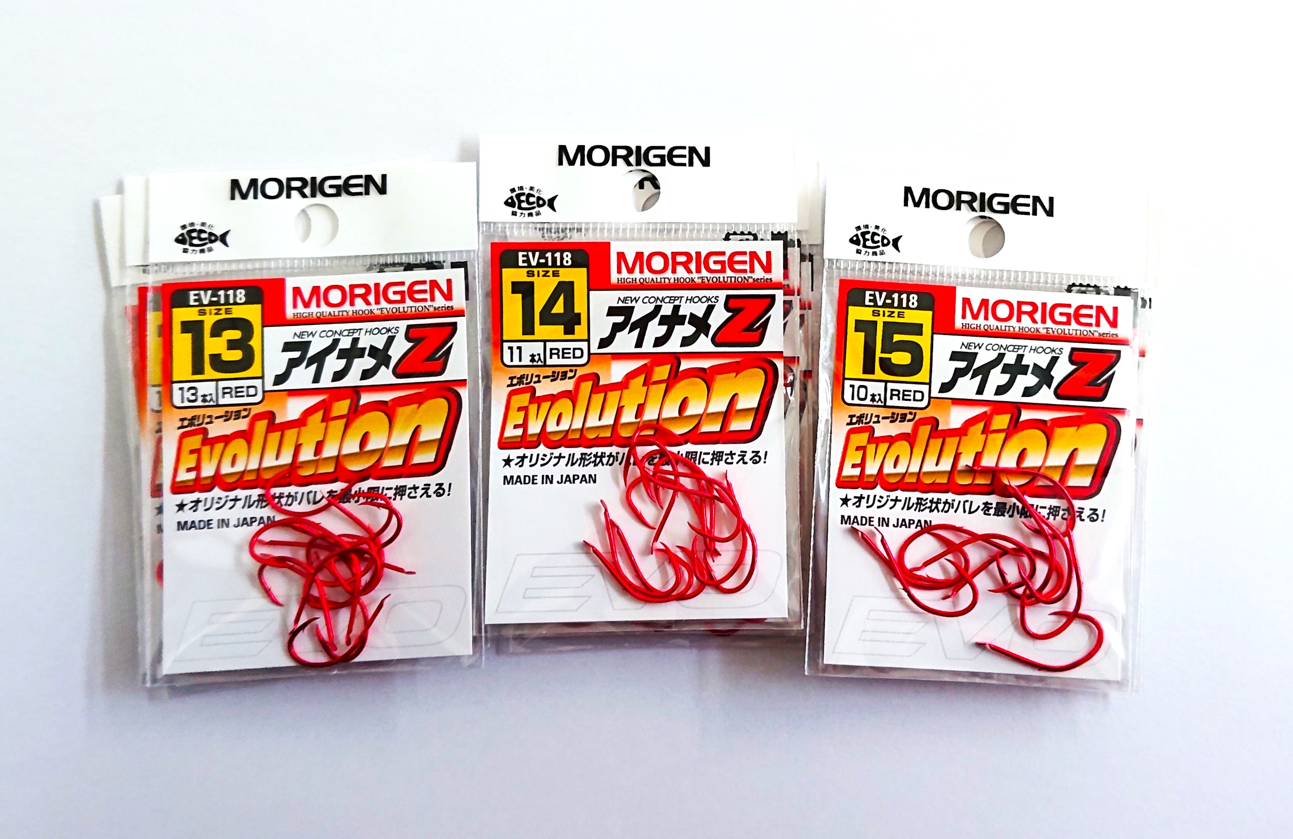 もりげん(MORIGEN)　釣針　アイナメZ　9枚セット(13号・14号・15号/各3枚) ［ 釣り　釣り針　海釣り］