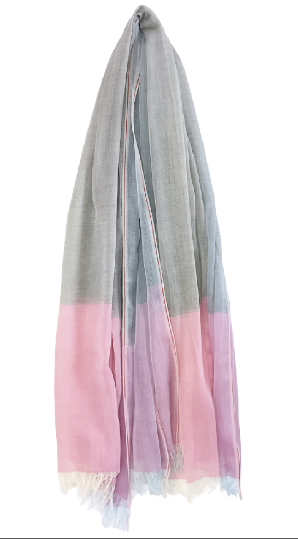 播州織ストールorit.（ユウ）ピンク [大判 日本製 綿100% コットン100% パステルカラー ファッション小物 洗える 洗濯可] 