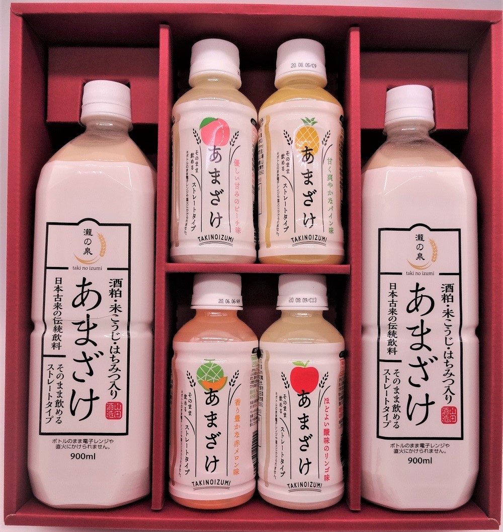 酒粕屋さんのフルーツ甘酒セット（6本入り） [あまざけ 果物 ドリンク ペットボトル] 飲料 果汁飲料 ジュース 美容 