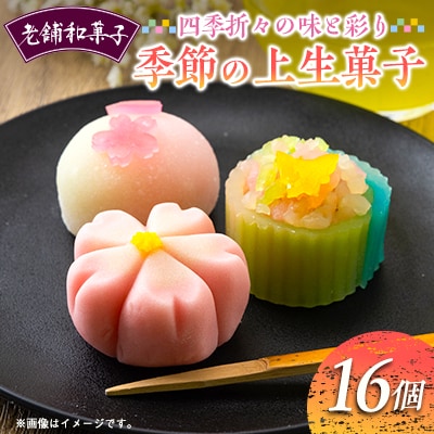 季節の上生菓子16個セット【配送不可地域：離島】【1500923】