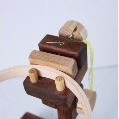 刺繍丸枠スタンド(ウォルナットC+)　丸ハンドル・針休め装備　グリップ2種付属　※丸枠は付属しません【配送不可地域：沖縄県】【1700134】