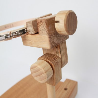 エディ工房　刺繍丸枠スタンド(オークC)【丸ハンドル&グリップ2種付属】※丸枠は付属しません【1604653】
