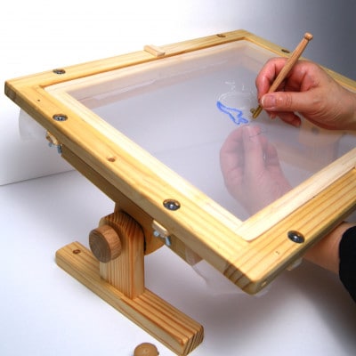 エディ工房　刺繍台セット【Dモデル】(A4サイズの刺繍枠と専用スタンドD型のセット品)【受注製作品】【配送不可地域：沖縄県】【1700137】