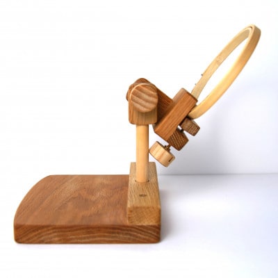 エディ工房　刺繍丸枠スタンド(オークC)【丸ハンドル&グリップ2種付属】※丸枠は付属しません【1604653】