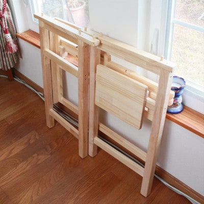 エディ工房　刺繍ワークデスク(D45)奥行45cm　折りたたみ式　刺繍枠は付属していません　受注製作【1700139】