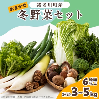 猪名川町産・おまかせ「冬野菜セット」合計約3〜5kg(6種類以上)【配送不可地域：離島】【1497822】