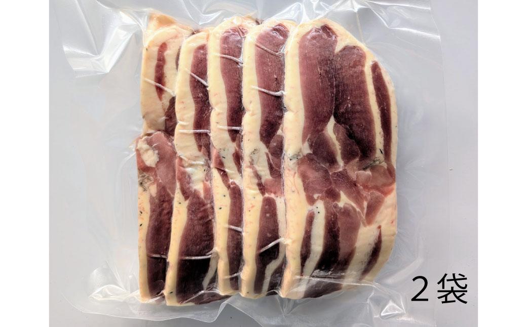 【若づる鴨】有機JAS田んぼで育ったアイガモロース肉スライス[1171] 鴨鍋 ロース肉 鴨 カモ