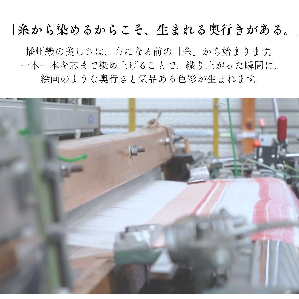 【播州織 橋本裕司織布】 大判ストール MS9-3001SB スカイブルー [1343]