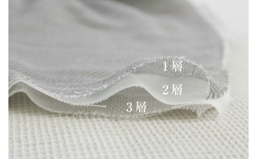 	[こなゆき] 3重ガーゼフェイスタオル ブラック キツネ柄(ワンポイント) 雪夜 [1170]