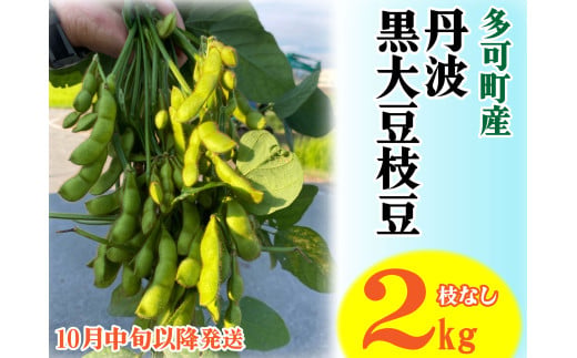 旬の味！丹波黒枝豆（枝なし）2kg [913]