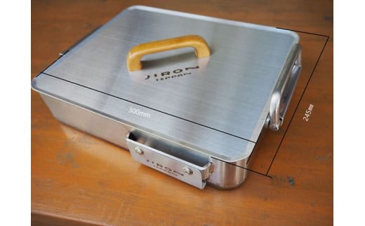 本格鉄板 12mm厚 ハンドル可動式 家庭 アウトドア[781]