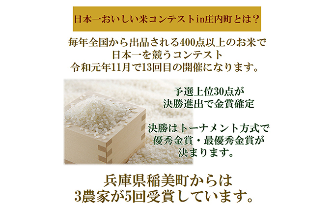 米 令和5年産 稲美金賞農家 井上庄蔵さんの ヒノヒカリ 玄米10kg お米 こめ コメ