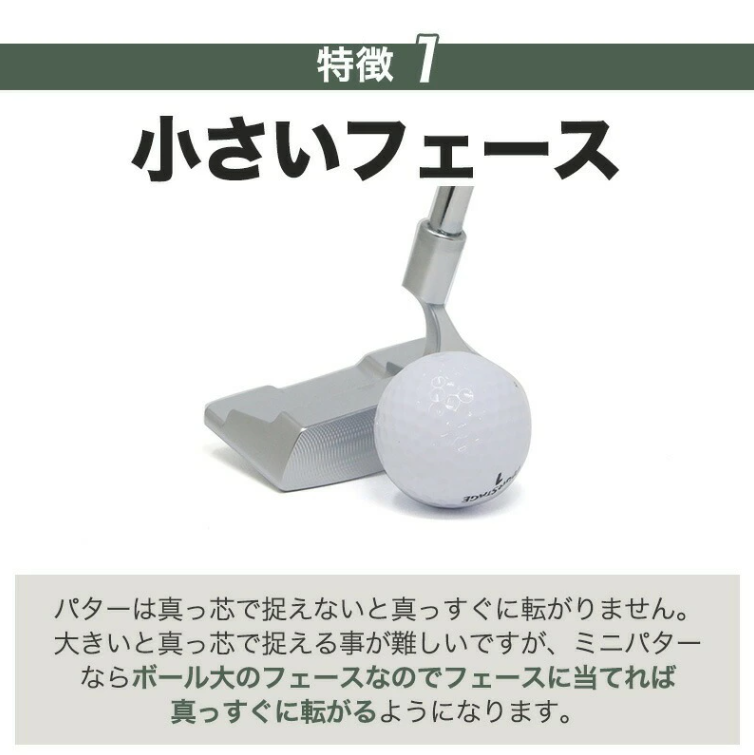 匠ミニパター「スピンコントロール」085BF04N.　/ 練習 本番 テクニック向上 極小ヘッド ヘッド小さめ ミニパター 軟鉄削り出し 東邦ゴルフ