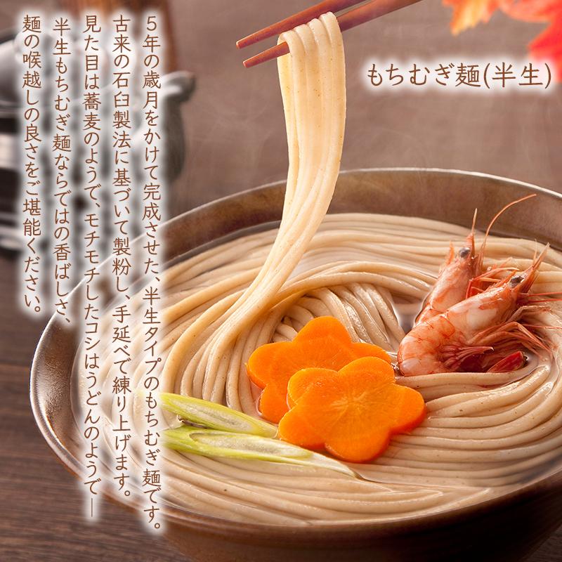 半生もちむぎ麺徳用セット 1kg×2袋 半生麺 徳用 もち麦 五つ星ひょうご選定商品