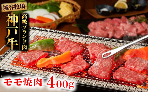 城谷牧場の神戸牛 モモ 焼肉 400g BBQ バーベキュー アウトドア
