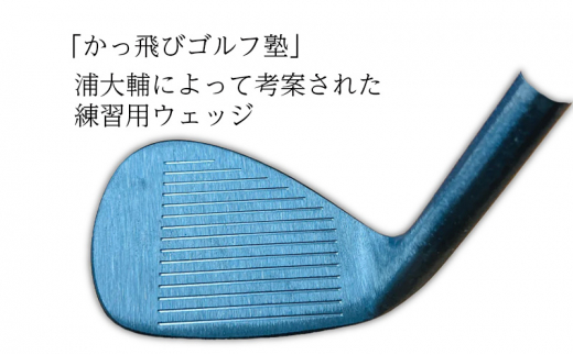 ゴルフウェッジ AIM Design 56°7バンス ( ガンブルー ) かっ飛びゴルフ塾 浦大輔 考案 ヘッドのみ ゴルフ ウェッジ
