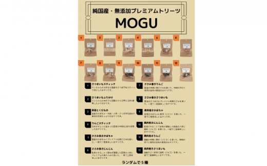 【愛犬用】純国産･無添加プレミアムトリーツMOGU 国産野菜＆果物5種詰め合わせセット 愛犬用 ペットフード 国産 ドッグフード