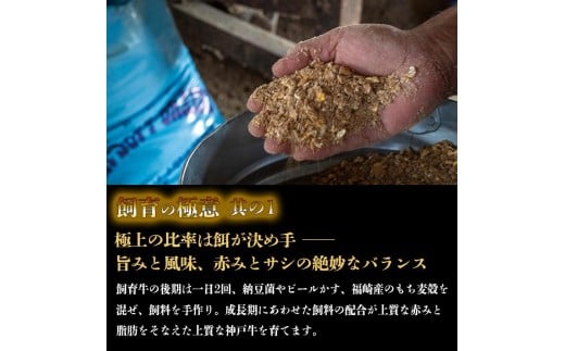 城谷牧場の神戸牛 ロース ステーキ 360g（180g×2枚）国産牛 和牛 神戸ビーフ バーベキュー BBQ 冷凍