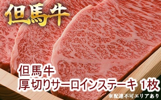 但馬牛 厚切り サーロイン ステーキ 300g×1枚 計300g [ 牛肉 お肉 ブランド牛 キャンプ BBQ アウトドア バーベキュー ギフト 母の日 父の日 ]　牛肉・サーロイン・但馬牛サーロインステーキ・但馬牛・ステーキ