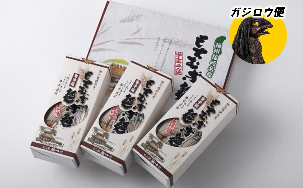 ガジロウ便【関東・中部・近畿・中国・四国】もちむぎ半生麺 4人前×3箱セット