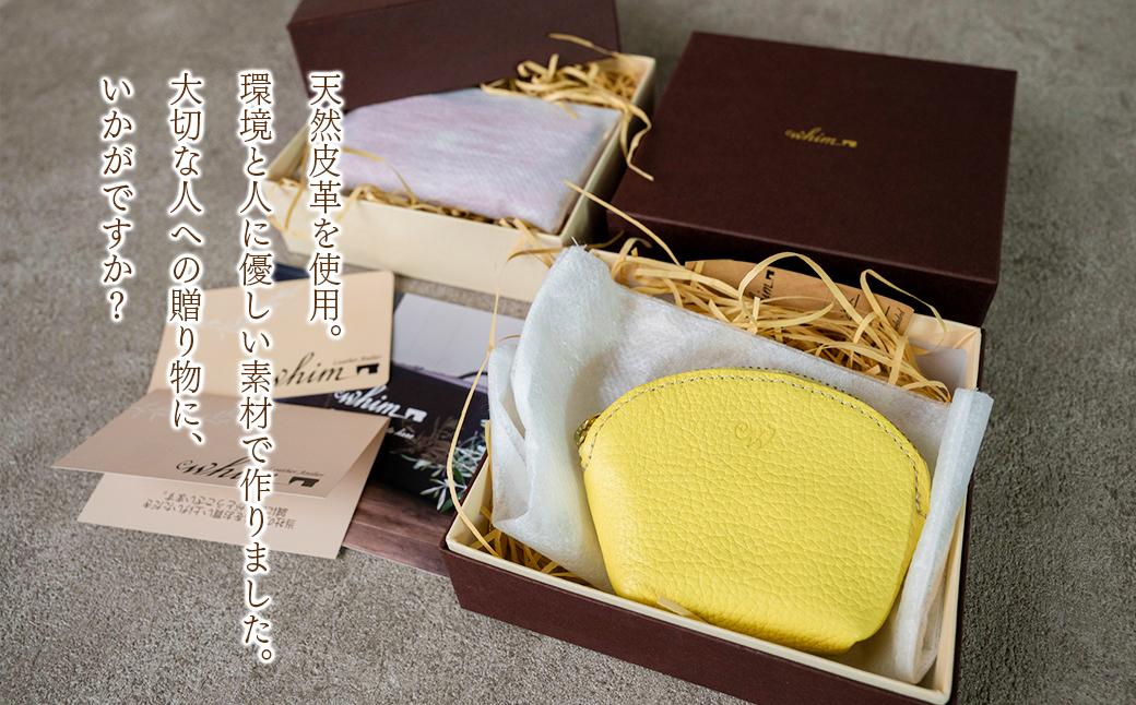 本革 ラウンドミニポーチ 日本製 レザー 革製品 小銭入れ コインケース 小物 収納 Liete vivid ブラック