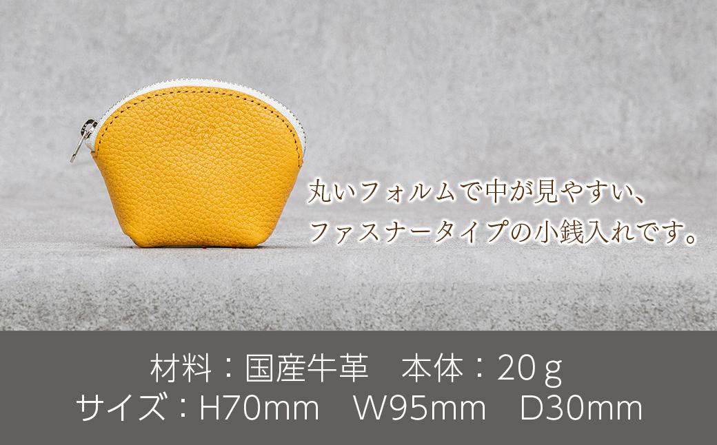 本革 ラウンドミニポーチ 日本製 レザー 革製品 小銭入れ コインケース 小物 収納 Liete vivid ブラック