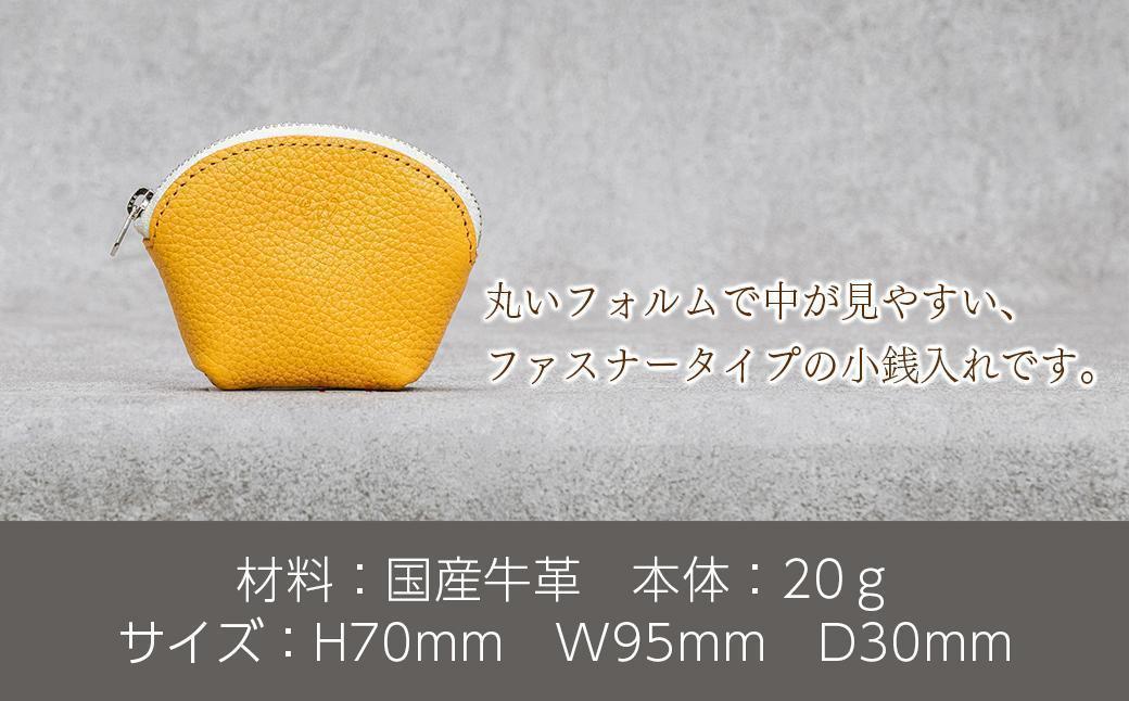 本革 ラウンドミニポーチ 日本製 レザー 革製品 小銭入れ コインケース 小物 収納 Liete vivid オリーブ