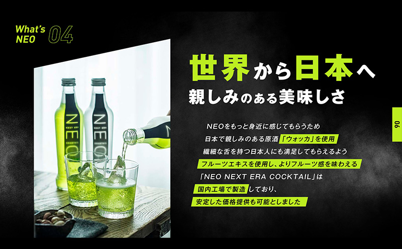 【NEO NEXT ERA Cocktail】 NEO マスカット 275ml 6本 セット ネオ カクテル チューハイ お酒 飲み比べ BBQ 家飲み 宅飲み おしゃれ オシャレ 新年会 忘年会 歓送迎会 お花見 お祝い