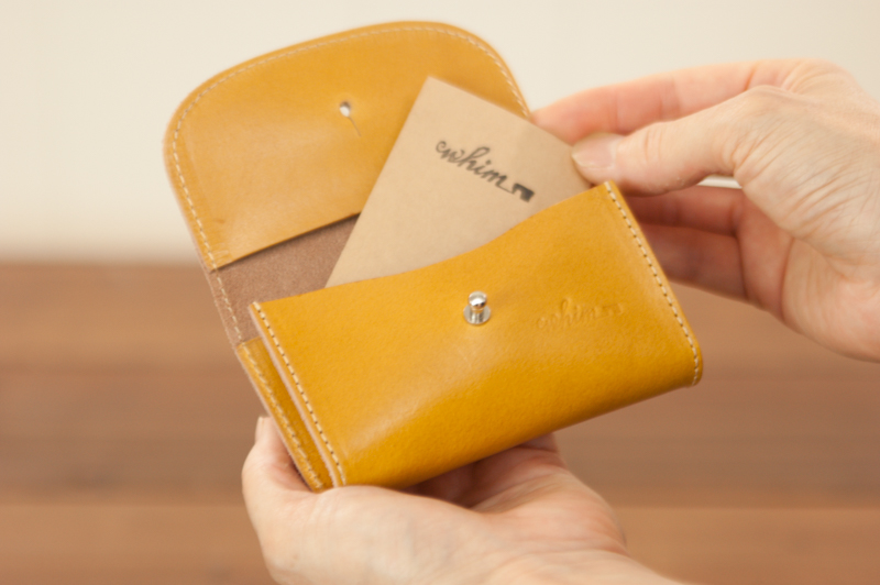 本革 名刺入れ 日本製 レザー 革製品 高級 ビジネス Bliss ピット鞣し WH-07 ナチュラル