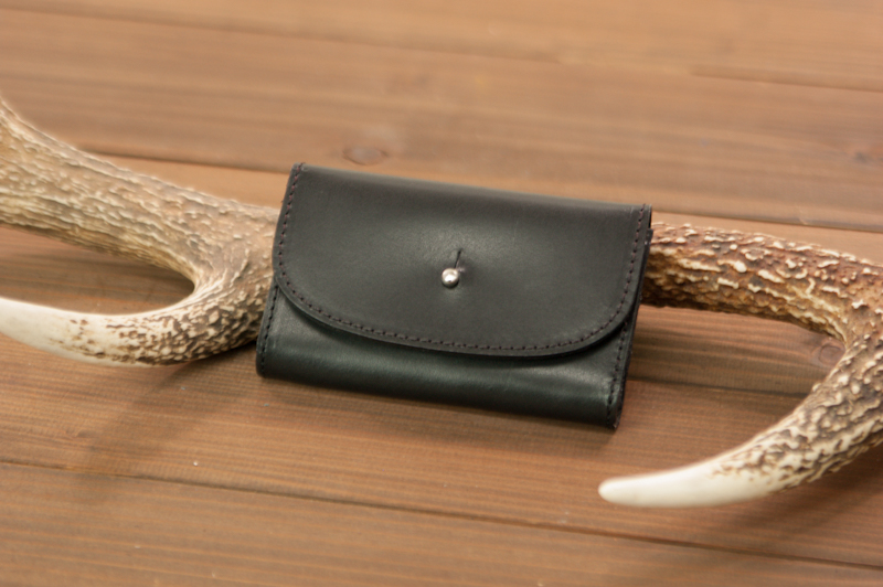 本革 名刺入れ 日本製 レザー 革製品 高級 ビジネス Bliss ピット鞣し WH-07 ブラック