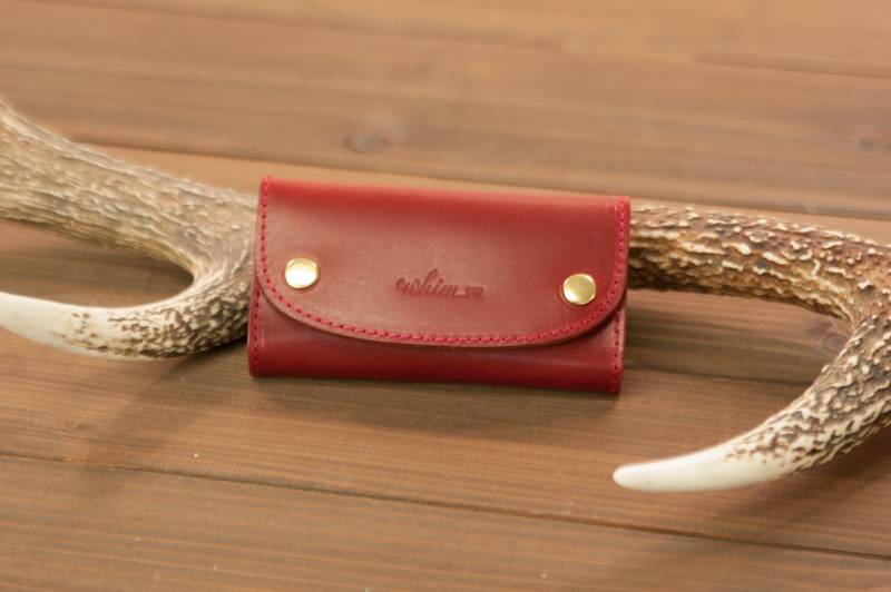 本革 キーケース 日本製 レザー 革製品 高級 Bliss ピット鞣し WH-08 レッドブラウン