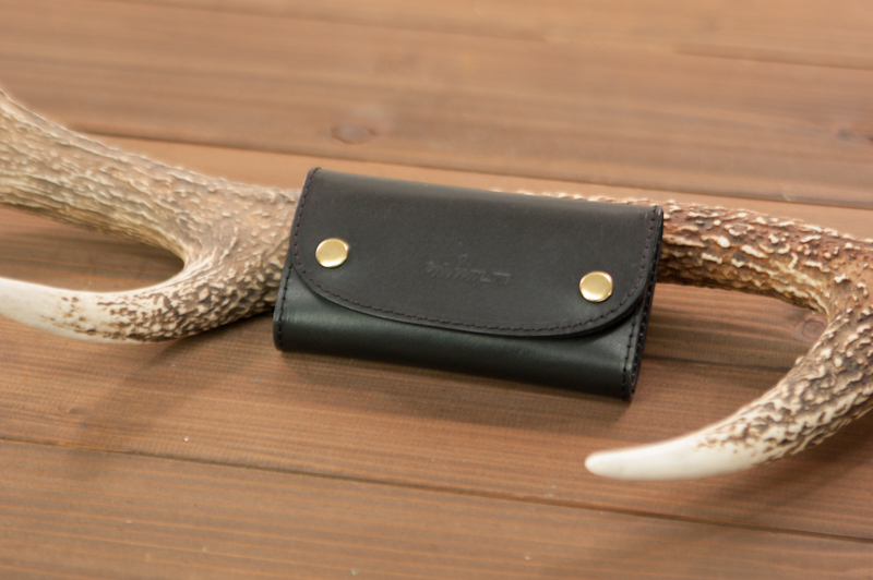 本革 キーケース 日本製 レザー 革製品 高級 Bliss ピット鞣し WH-08 ブラック