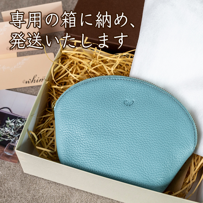 本革 ラウンドポーチ 日本製 レザー 革製品 ポーチ 化粧ポーチ 旅行 トラベル 出張 Liete WH-22 ホワイト